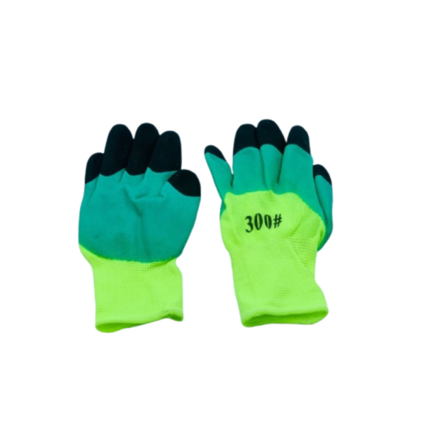 Gloves Green Yellow - 12 sets