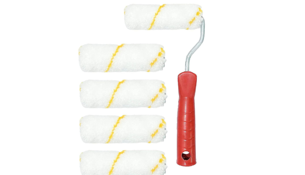 Roller Brush 9" Yellow Line